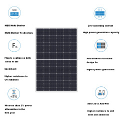 Monocrystalline Solar Panel 390W-415W 10BB 108 Half-Cut for Residential and Commercial PV Systems