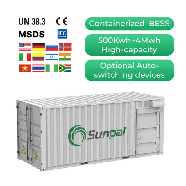 Sunpal Energy Storage Solar Lithium Battery Lifepo4 5 MWh Lifepo4 Battery Container for Solar Electric System