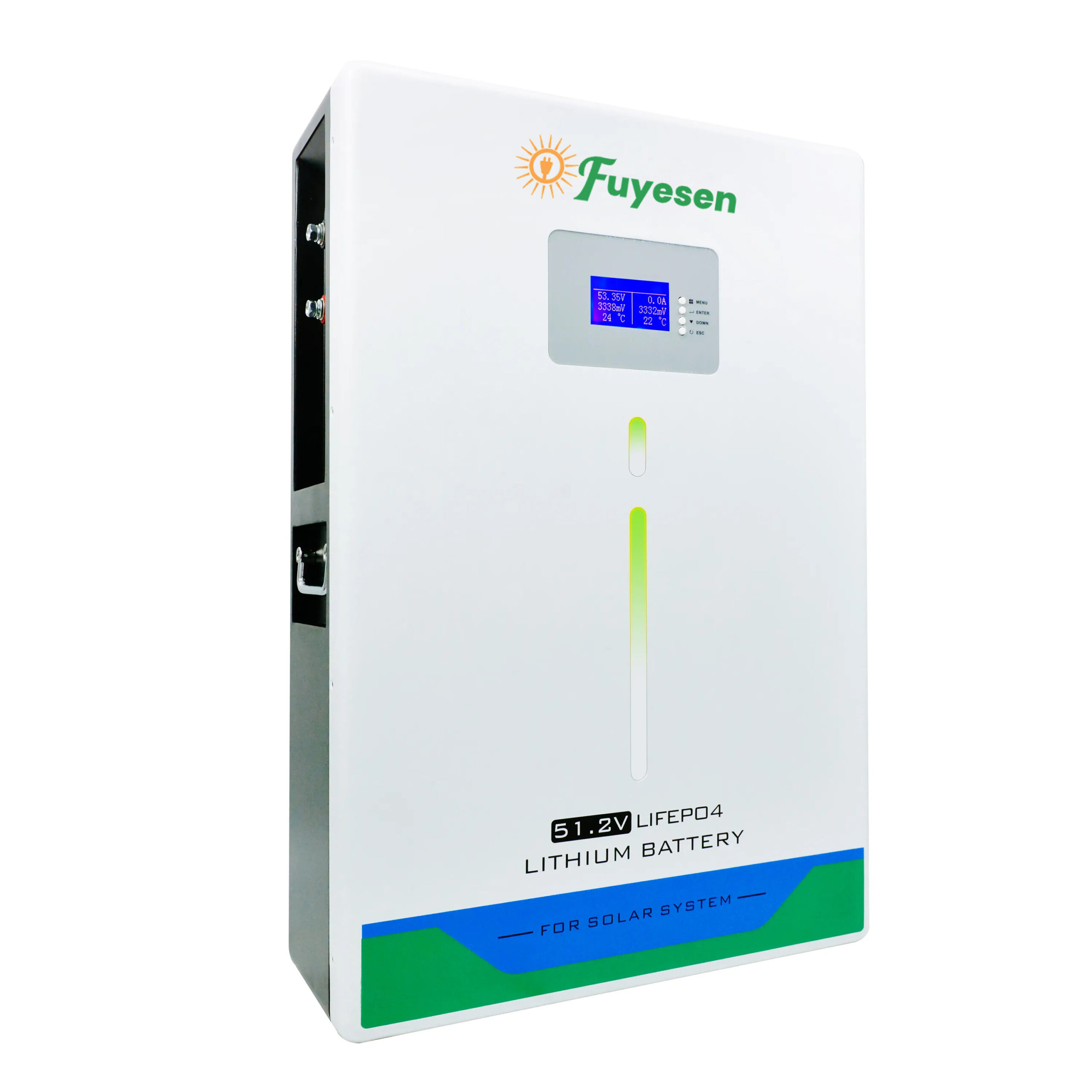 51.2V 48V 100Ah 5kWh 5.12kWh LiFePO4 Battery for Solar Energy Storage Systems with High Cycle Life and Deep Discharge Fuyesen