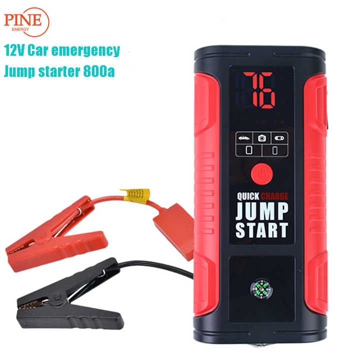 12V Car Jump Starter Power Bank 3000A Peak Emergency Tool Kit for Trucks Motorcycles and Passenger Cars