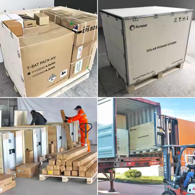 Energy Storage System 10kW Solar Hybrid Inverter with Battery Pack for Residential Solar Power Systems Sunpal