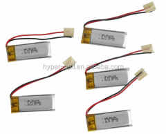 3.7V 800mAh Polymer Lithium Ion Battery Pack High-Capacity Rechargeable for VR Glasses Headset Wearable Devices HYSINCERE