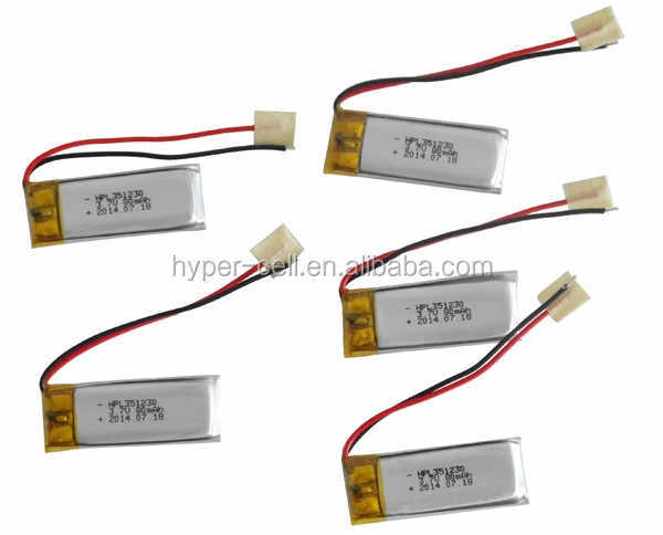 3.7V 800mAh Polymer Lithium Ion Battery Pack High-Capacity Rechargeable for VR Glasses Headset Wearable Devices HYSINCERE