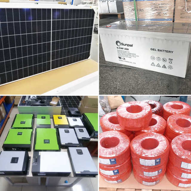 Sunpal 3KW 4KW 5KW Hybrid Off Grid Solar Energy System for Residential Use Monocrystalline Silicon Panels MPPT PWM Controller 48VDC Battery System