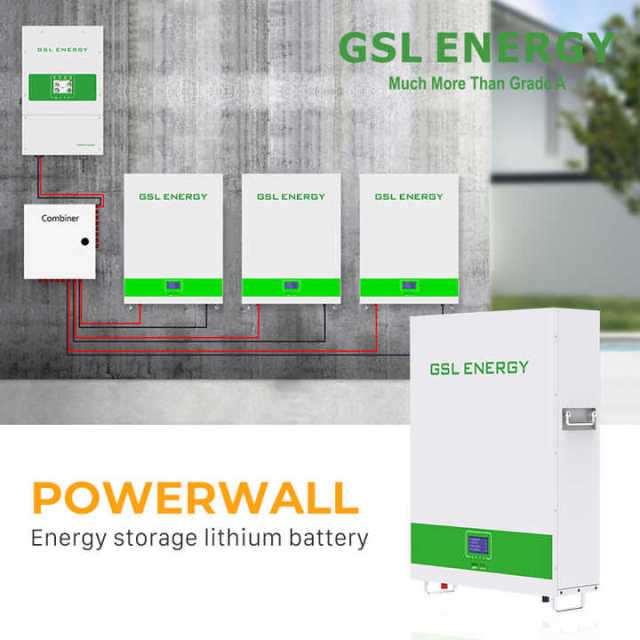 GSL Energy 10 Year Warranty 5kwh 10kwh 15kw 48v Home Energy Storage Powerwall Wall Mounted Lifepo4 Lithium Battery 10kw Capacity 48V 10-20KW Off Grid Hybrid Grid LiFePO4 Wall-mounted GSL ENERGY