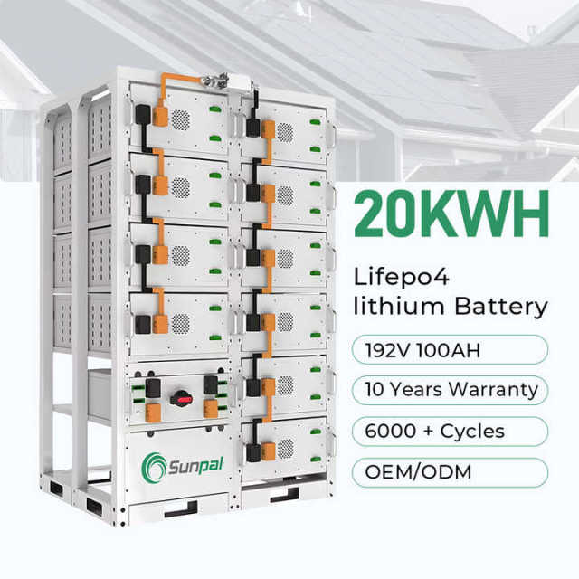 Sunpal Solar Lithium Battery 200Ah 10kWh 15kWh 20kWh Stackable Energy Storage System for Residential and Commercial Solar Power Backup LiFePO4 Battery