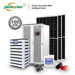 30KW 50KW 100KW 150KW Hybrid Solar Power System with Lithium Battery for School and Factory Applications JSDSOLAR