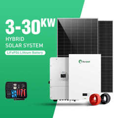 Energy Storage System 10kW Solar Hybrid Inverter with Battery Pack for Residential Solar Power Systems Sunpal