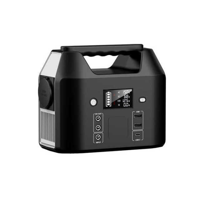 LiFePO4 Outdoor Power Bank 38400mAh 122Wh 150W Portable Power Station for CPAP Solar RV Travel powkey