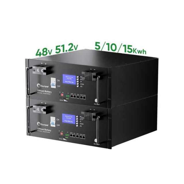 Sunpal Stacked Storage Lithium Ion Battery 48V 51V 100Ah 5kWh High Voltage LiFePO4 Battery for Off-Grid Hybrid Solar Energy Systems