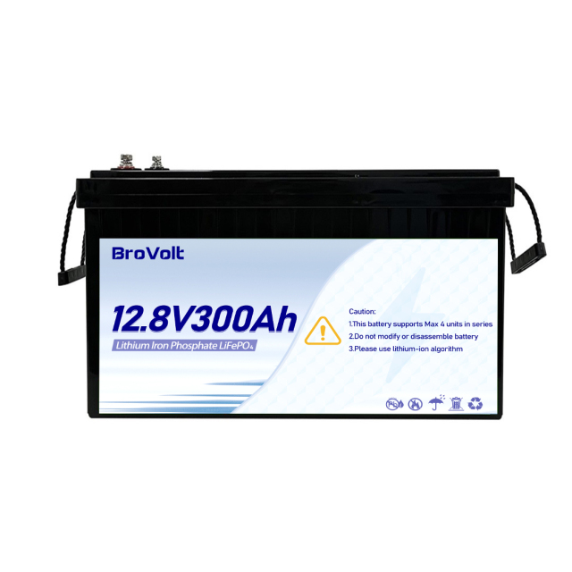 12V300Ah LiFePO4 Battery Long Life Lightweight High Capacity for Energy Storage Systems UPS Solar Power