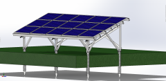 Solar Ground Mount Kit Durable Metal Structure for Ground Solar Power Stations Fuyesen