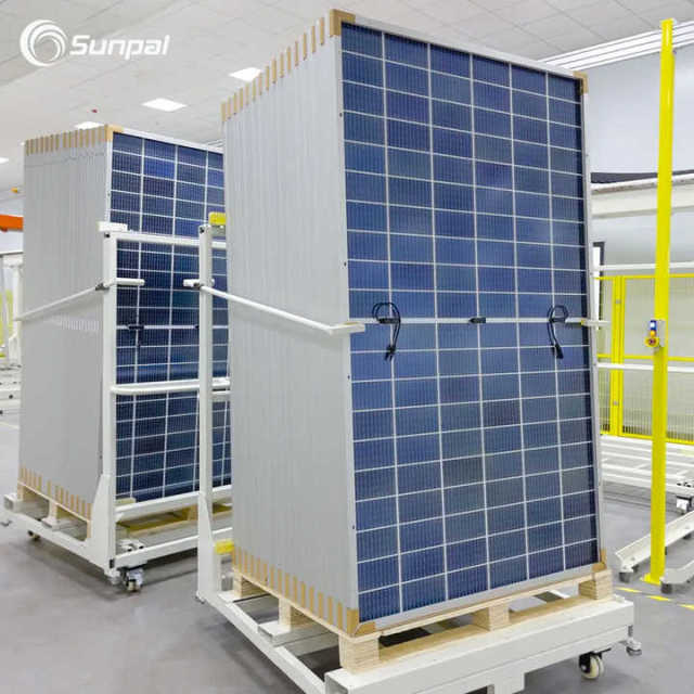 Sunpal Double Glass Bifacial Solar Panels 650W-700W Monocrystalline High Efficiency PV Modules for Residential and Commercial Power Systems Sunpal