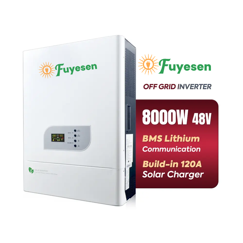 Off-Grid Solar Inverter Pure Sine Wave 10kVA 8000W 48V for Renewable Energy Storage Systems Fuyesen