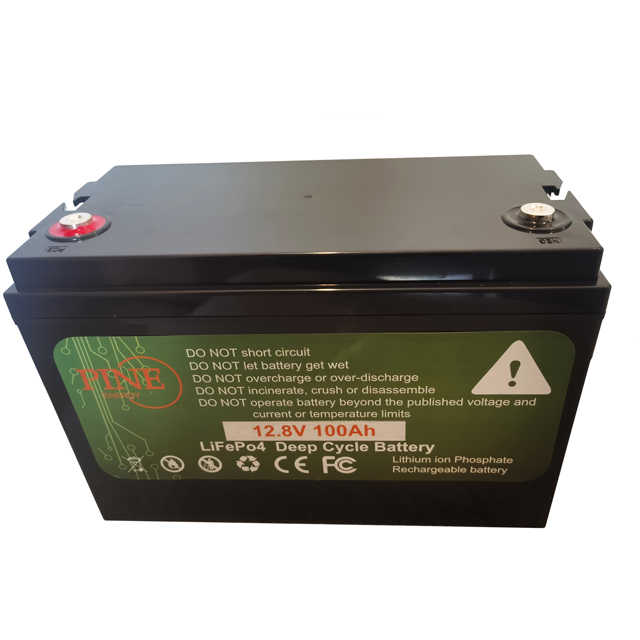LiFePO4 Battery 12V 100Ah High Efficiency Long Cycle Life for RV Marine Solar Home Energy Storage System PINE