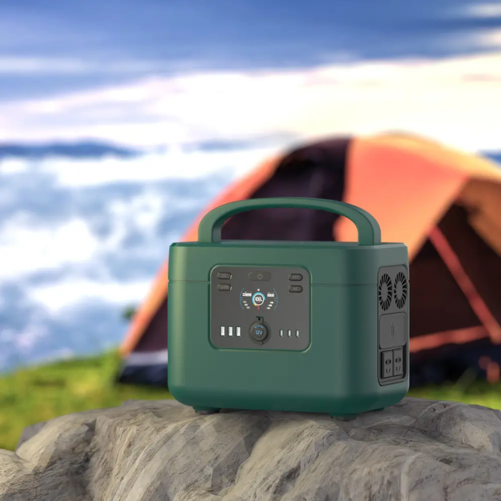 1200W Portable Power Station LiFePO4 Battery 1050Wh Pure Sine Wave 110V~240V Solar Generator for Outdoor Emergency Backup