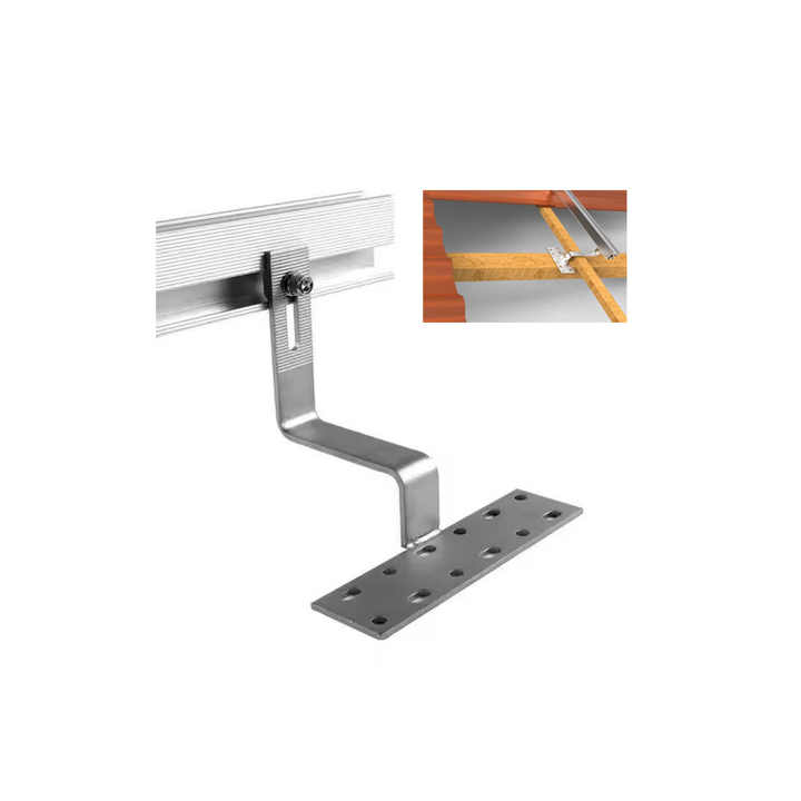 Aluminium Adjustable Bracket Roof Solar Hook for Tiled Roof Mounting System with High Wind and Snow Load Resistance Solarfirst
