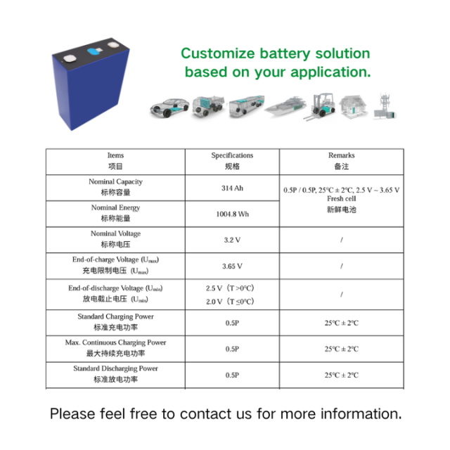 EVE 3.2V 280Ah Prismatic LFP Battery Cell High-Cycle Life for Solar Energy Storage Systems