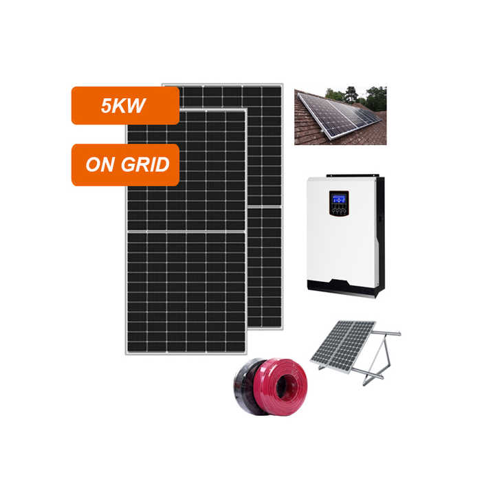 5000W Solar Panels 5KW On-Grid Solar System for Home Application Solarfirst