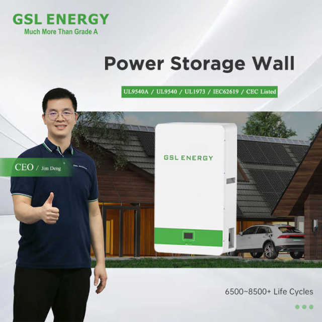 GSL ENERGY 48V 200Ah LiFePO4 Battery Storage Wall 5-10kW Off Grid Hybrid Grid 15-Year Warranty Solar Power Energy Storage System