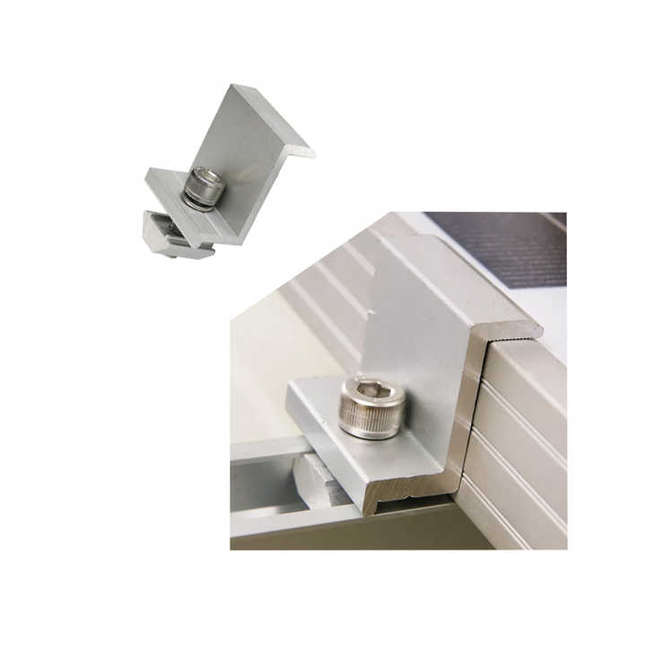 Adjustable Side Solar Panel Clamps Solar Mid Clamp Solar End Clamp for Secure PV Module Mounting in High Wind and Snow Load Conditions SolarFirst