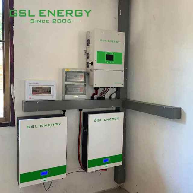 GSL Energy Smart BMS Lithium Battery Pack 51.2V 48V 100Ah Wall-Mounted Home Solar Power Storage System 5kWh 10kWh