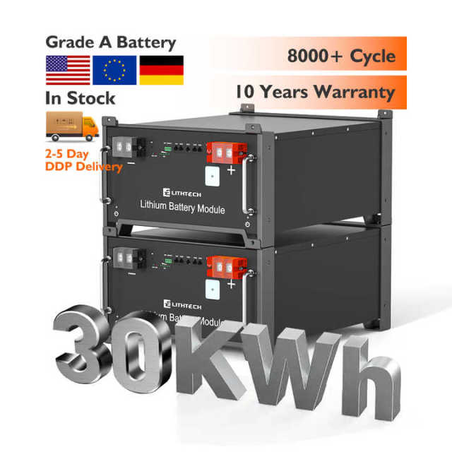 Customized ESS 30Kwh 50kwh 60Kwh Solar Energy Storage System 48v 600ah LiFePO4 Batteries Rack Storage Lithium Battery Cabinet 482*420*178mm 42kg Off Grid Hybrid Grid Application Lithtech