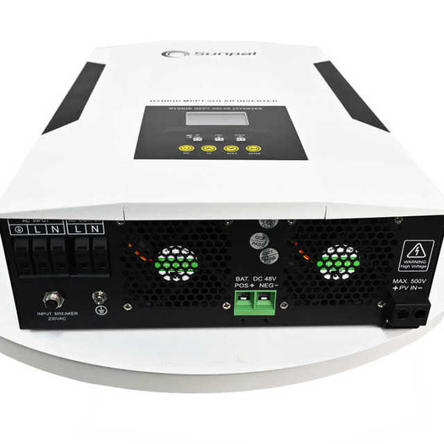 Sunpal Dual MPPT Inverter Pure Sine Wave 3000W 3kW 3kVA 5kW 24V Off Grid Solar Power Hybrid Inverter for Solar Energy Storage Systems