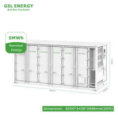 3.7MWh Solar Battery Storage System 1MWh ESS LiFePO4 Container Off-Grid Connection GSL ENERGY