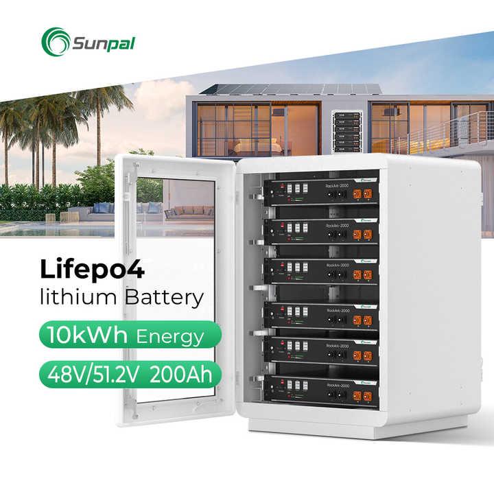 Sunpal Rack Lithium Ion Battery 48V 200Ah 300Ah 20kWh Household Solar Battery Storage