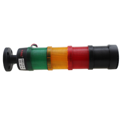 LED Tower Light 3 Layers Red Orange Green with Buzzer Flash and Steady Light DC24V STP7-3J-24V for Industrial Warning Indication