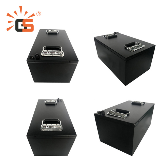 GSOK 48V 100AH Lithium Battery Pack LiFePO4 with 51.2V 100AH Capacity, Marine and Boat Use, Waterproof Design