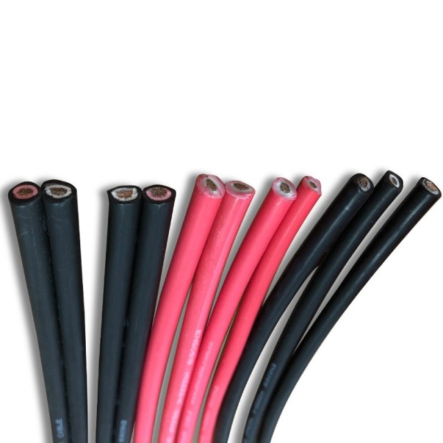 2x2.5mm2 Dual Wall Insulation Cable - Electron Beam Cross-Linked, Abrasion & UV Resistant, Halogen-Free Flame Retardant for Solar, Energy Storage Systems Flagsun
