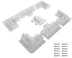 Waterproof 7PCS Solar Panel Accessories Roof Rack Mounting Kit ABS Corner Mount Brackets for RV Caravans Campervans