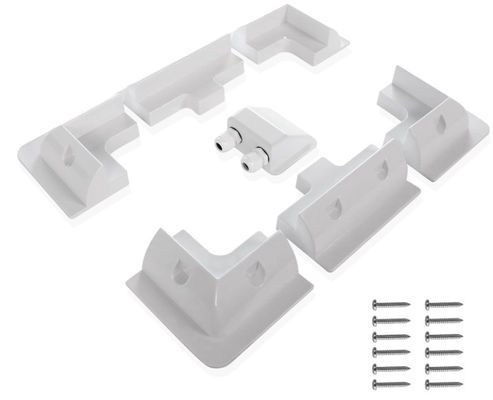 Waterproof 7PCS Solar Panel Accessories Roof Rack Mounting Kit ABS Corner Mount Brackets for RV Caravans Campervans