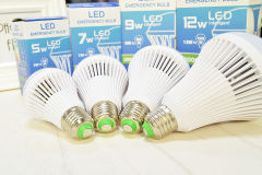 LED Smart Emergency Bulb 5W-12W 110-260V 50000hrs Lifespan Rechargeable Battery Integrated for Home Office Emergency Lighting
