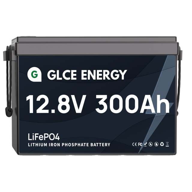 12V 300Ah LiFePO4 Battery Mini with Smart BMS, Deep Cycle for Solar, RV, Marine, Off-Grid Systems