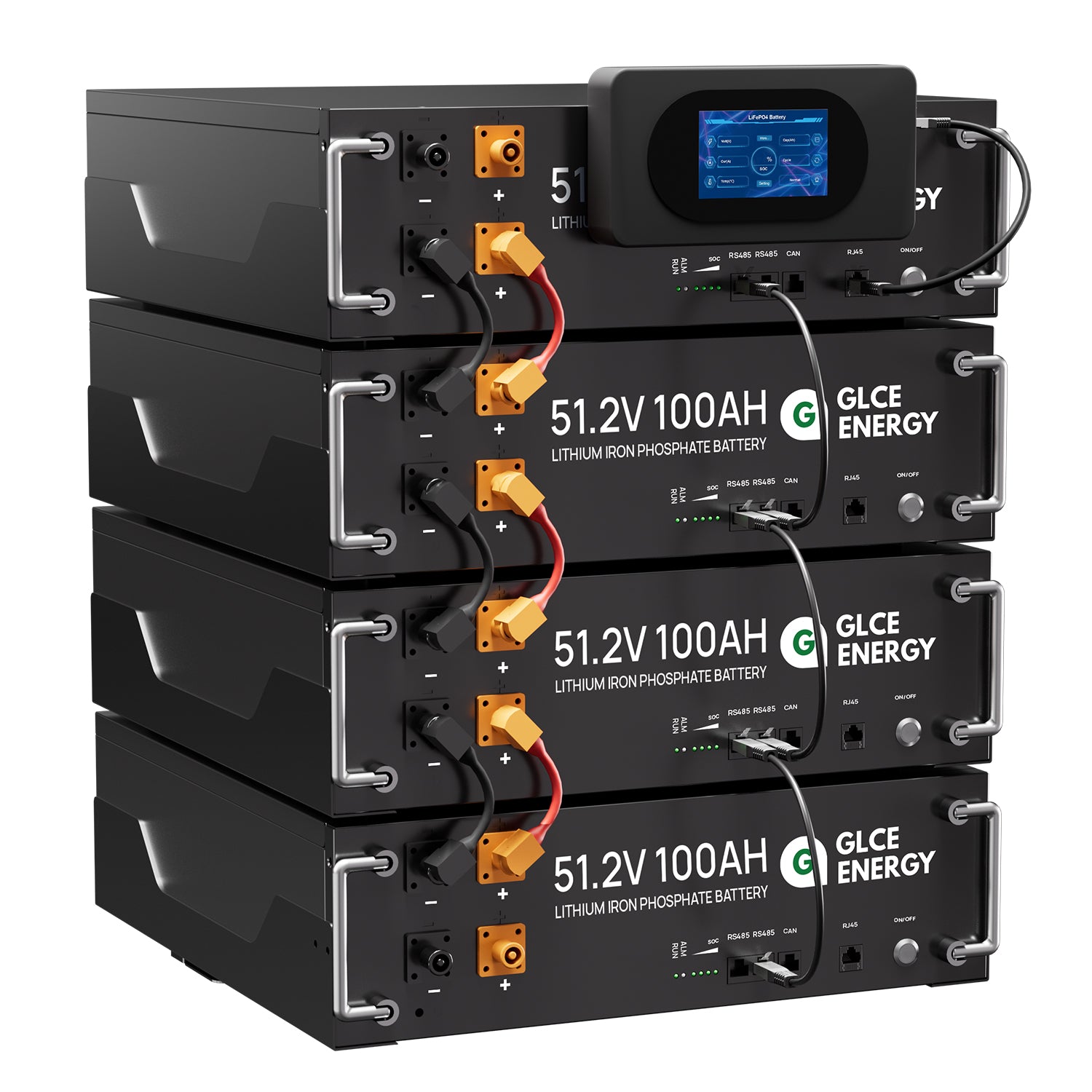 20.48kWh Deep Cycle Battery 51.2V 400Ah High-Capacity Energy Storage System for Solar Power Backup