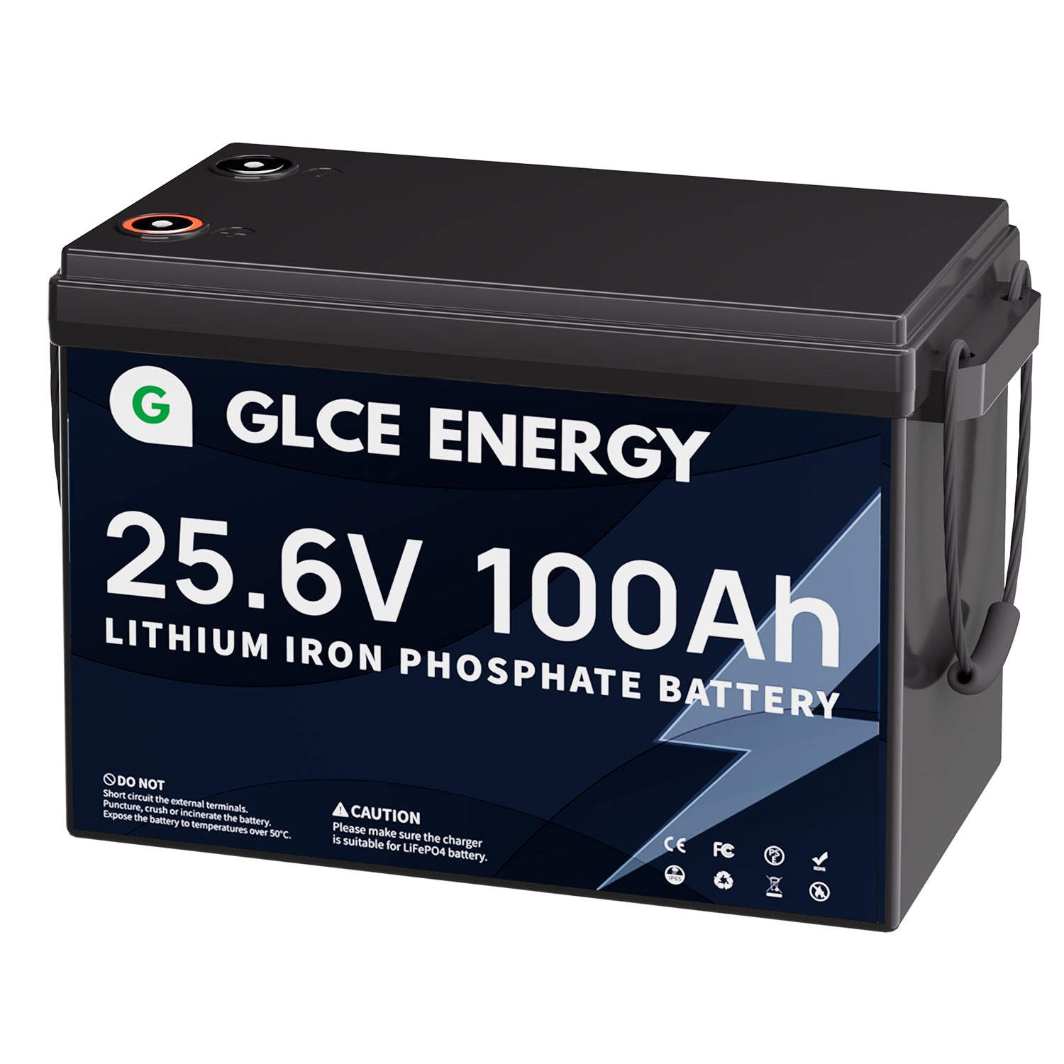 24V 100Ah LiFePO4 Battery Mini Version Deep Cycle for Caravans Boats Solar Energy Storage GLCE ENERGY