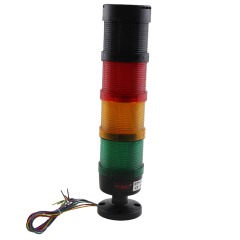 AC220V STP7 Warning Lamp with Flash Buzzer Red Flash Yellow Green Light Industrial Safety Alert STP7-3J QS-4 Base 220V