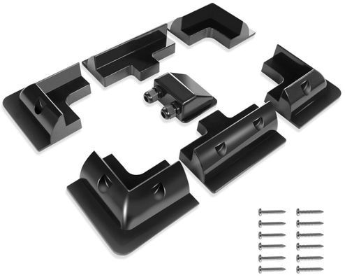Waterproof 7PCS Solar Panel Accessories Roof Rack Mounting Kit ABS Corner Mount Brackets for RV Caravans Campervans