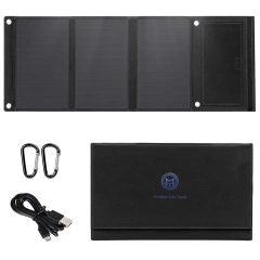 21W Portable Solar Panel High-Efficiency SunPower Cells Foldable Waterproof for Camping Hiking Travel Ericsity