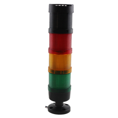 AC220V STP7 Warning Lamp with Flash Buzzer Red Flash Yellow Green Light Industrial Safety Alert STP7-3J QS-4 Base 220V
