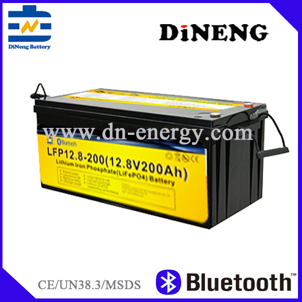 Lead Acid Replacement Battery LiFePO4 12.8V 200Ah Deep Cycle for Solar RV Marine Applications Dineng