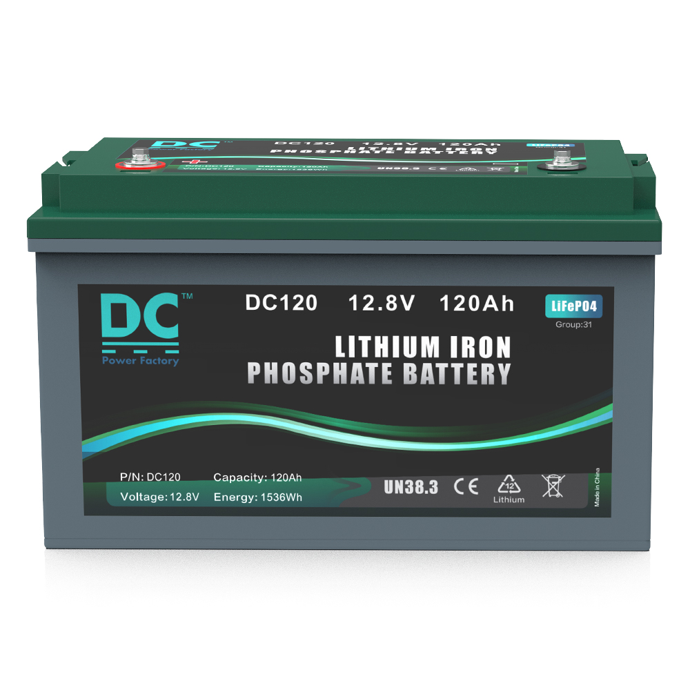 12.8V 120Ah DC120 LiFePO4 Battery High-Performance Energy Storage Solution for Marine and Off-Grid Applications
