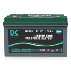 12.8V 120Ah DC120 LiFePO4 Battery High-Performance Energy Storage Solution for Marine and Off-Grid Applications