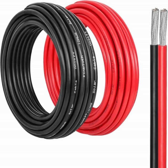 2x6.0mm2 Halogen-Free Flame-Retardant Cable for Solar PV Battery Systems Flagsun