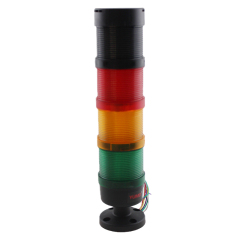 LED Tower Light 3 Layers Red Orange Green with Buzzer Flash and Steady Light DC24V STP7-3J-24V for Industrial Warning Indication