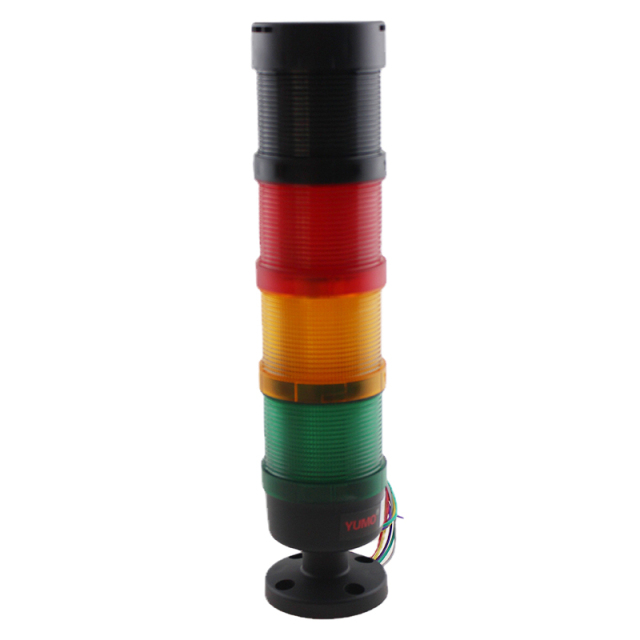 LED Tower Light 3 Layers Red Orange Green with Buzzer Flash and Steady Light DC24V STP7-3J-24V for Industrial Warning Indication