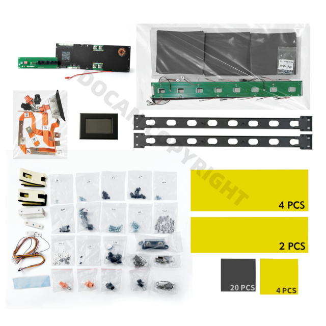 Docan Apexium Horizontal DIY Box Kit with JK 200A Inverter BMS 51.2V 280Ah/330Ah Off-Grid Energy Storage System EU Stock